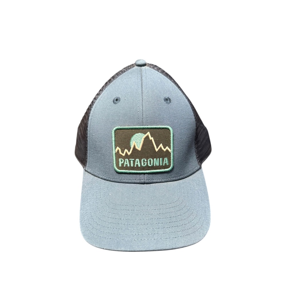 Patagonia Firstlighters Badge Trucker Hat Mesh Back Blue Snapback Mens‎ OS